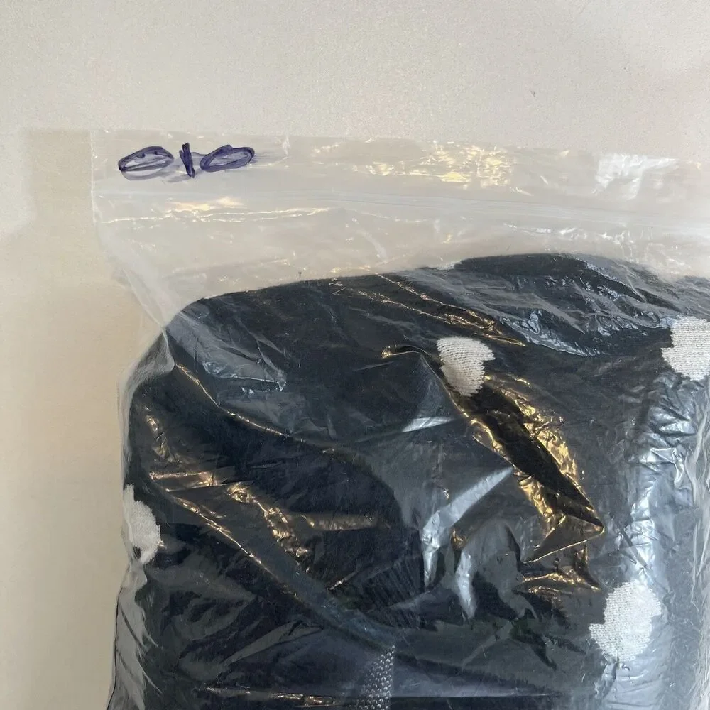 CURRENT / ELLIOTT ‎ Weslan Sweater Women’s 3/L Polka Dots Black White Crop - Picture 7 of 7